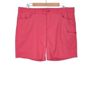 Eddie Bauer Women's Horizon Tech Performance Stretch Hiking Shorts Coral 16